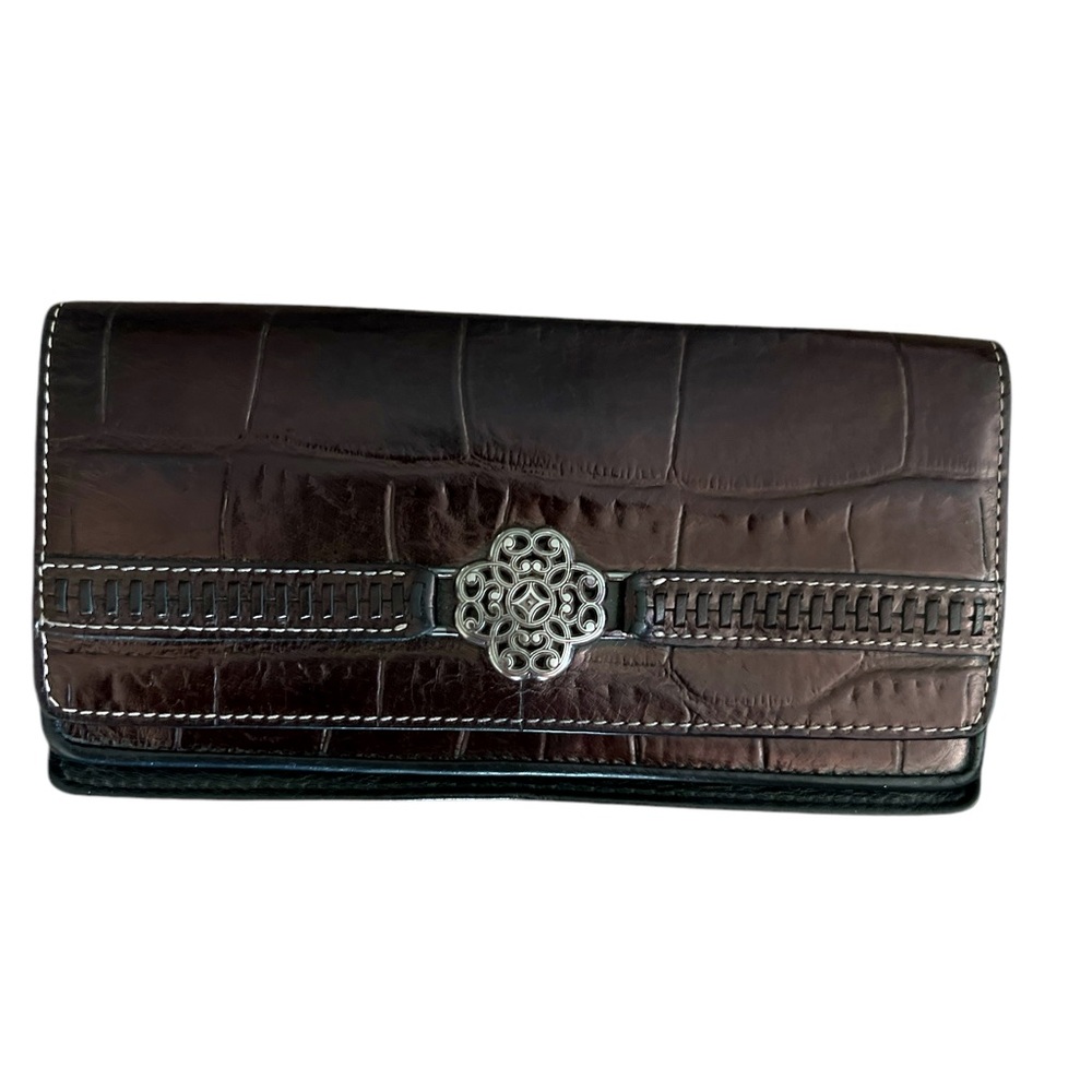 Brighton multiple card holders copper brown wallet